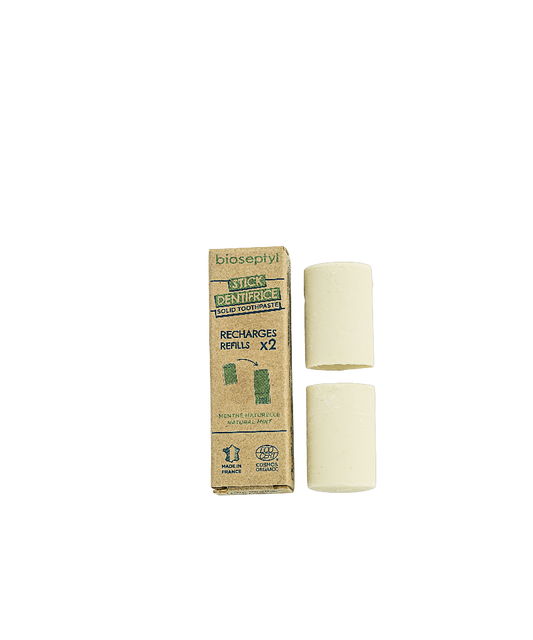 La Brosserie Française -- Recharges Dentifrice stick menthe bio 2x10,5g Bioseptyl