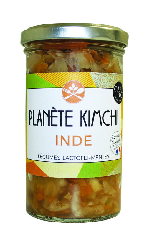 Cap bio -- Légumes lactofermentés pasteurisé bio (planète Kimchi Inde)- 6x277mL