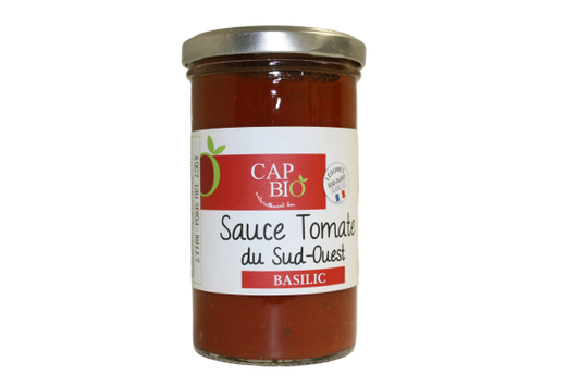 Cap bio -- Sauce tomate & basilic du sud ouest bio - 6x277mL