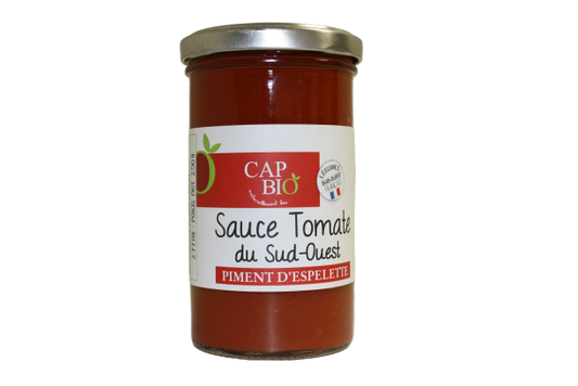 Cap bio -- Sauce tomate du sud ouest au piment d Espelette bio -  6x277mL