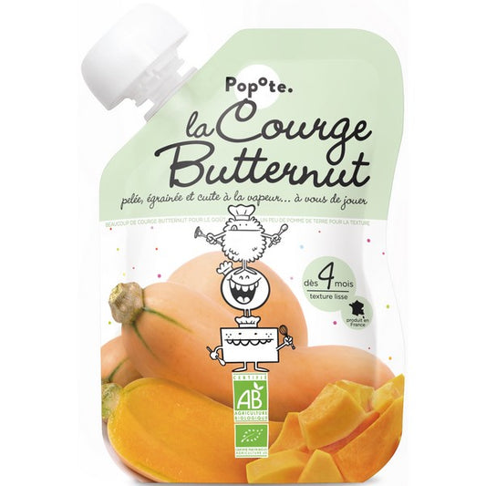 Popote -- Gourde purée courge butternut bio - 120 g