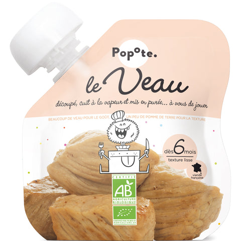 Popote -- Gourde purée veau bio - 60 g