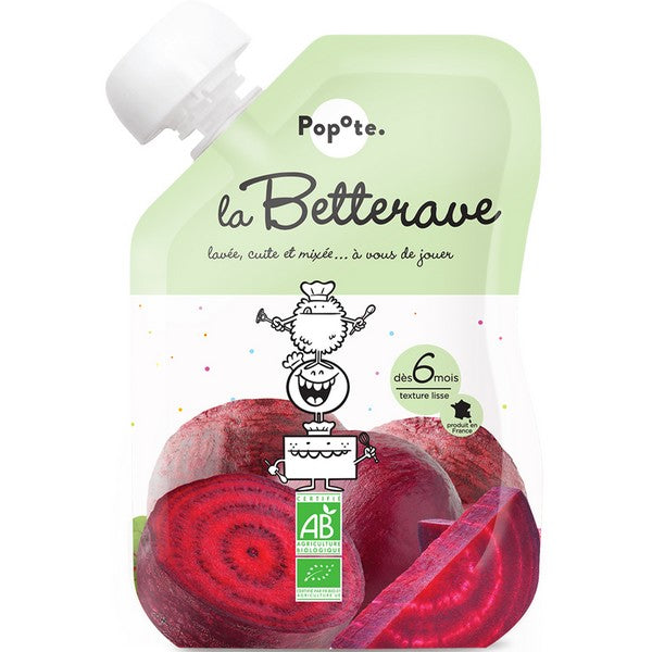 Popote -- Gourde purée betterave bio - 120 g