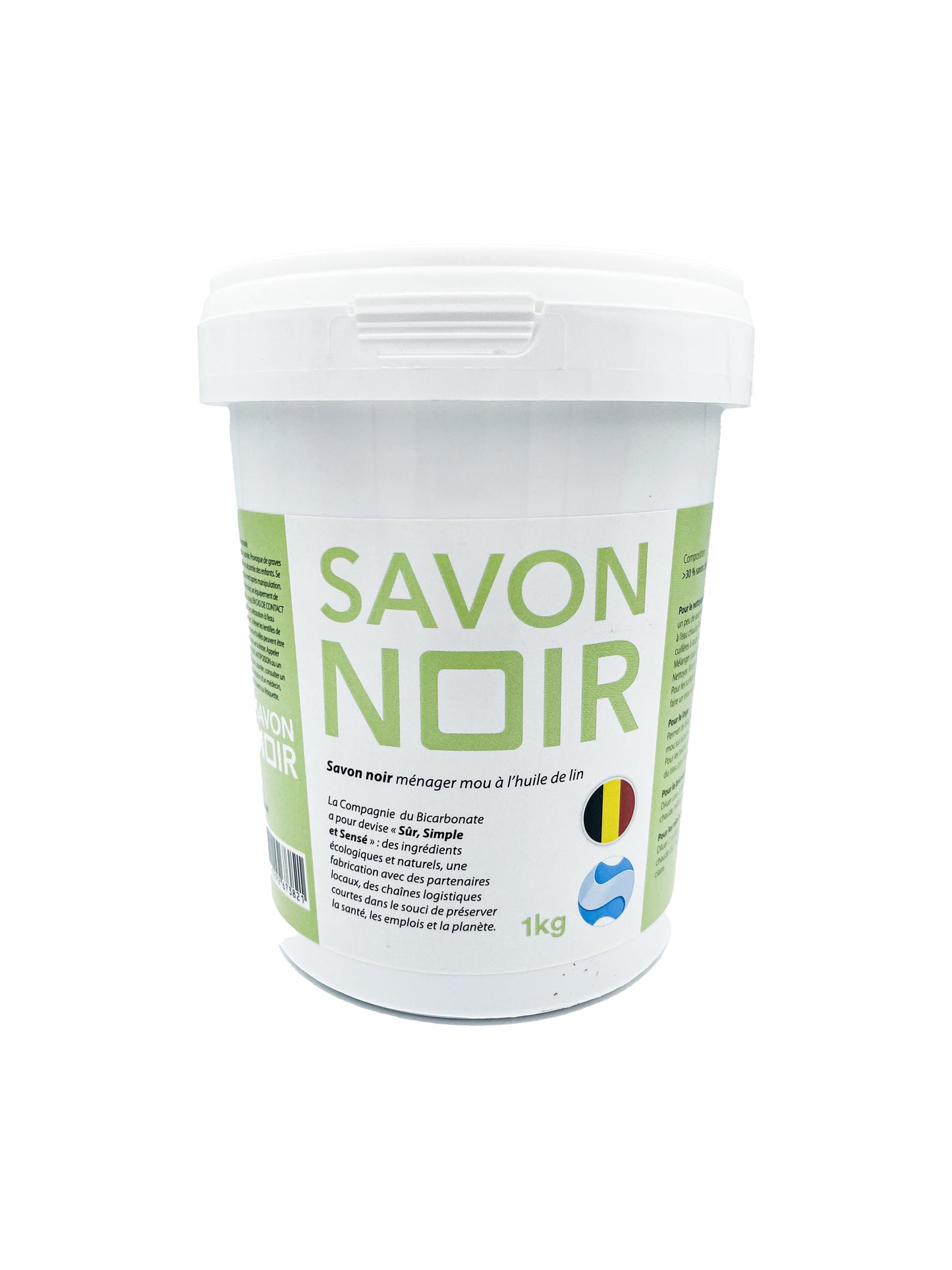 La Compagnie Du Bicarbonate -- Savon noir mou à l'huile de lin - 1 kg