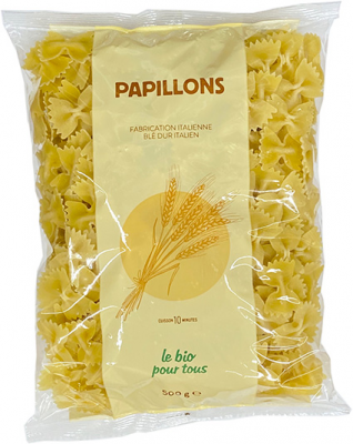 Le Bio Pour Tous -- Papillons blanc origine italie - 500 g