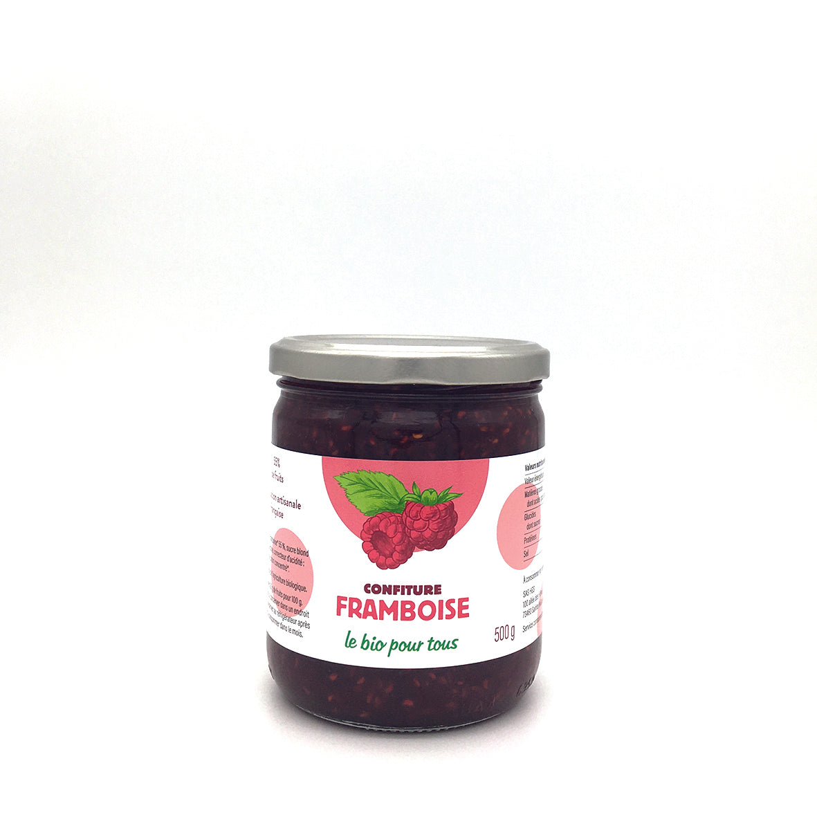 Le Bio Pour Tous -- Confiture extra framboise - 500 g