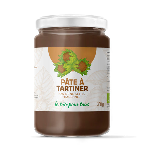 Le Bio Pour Tous -- Pâte à tartiner 17% noisettes  - 350 g