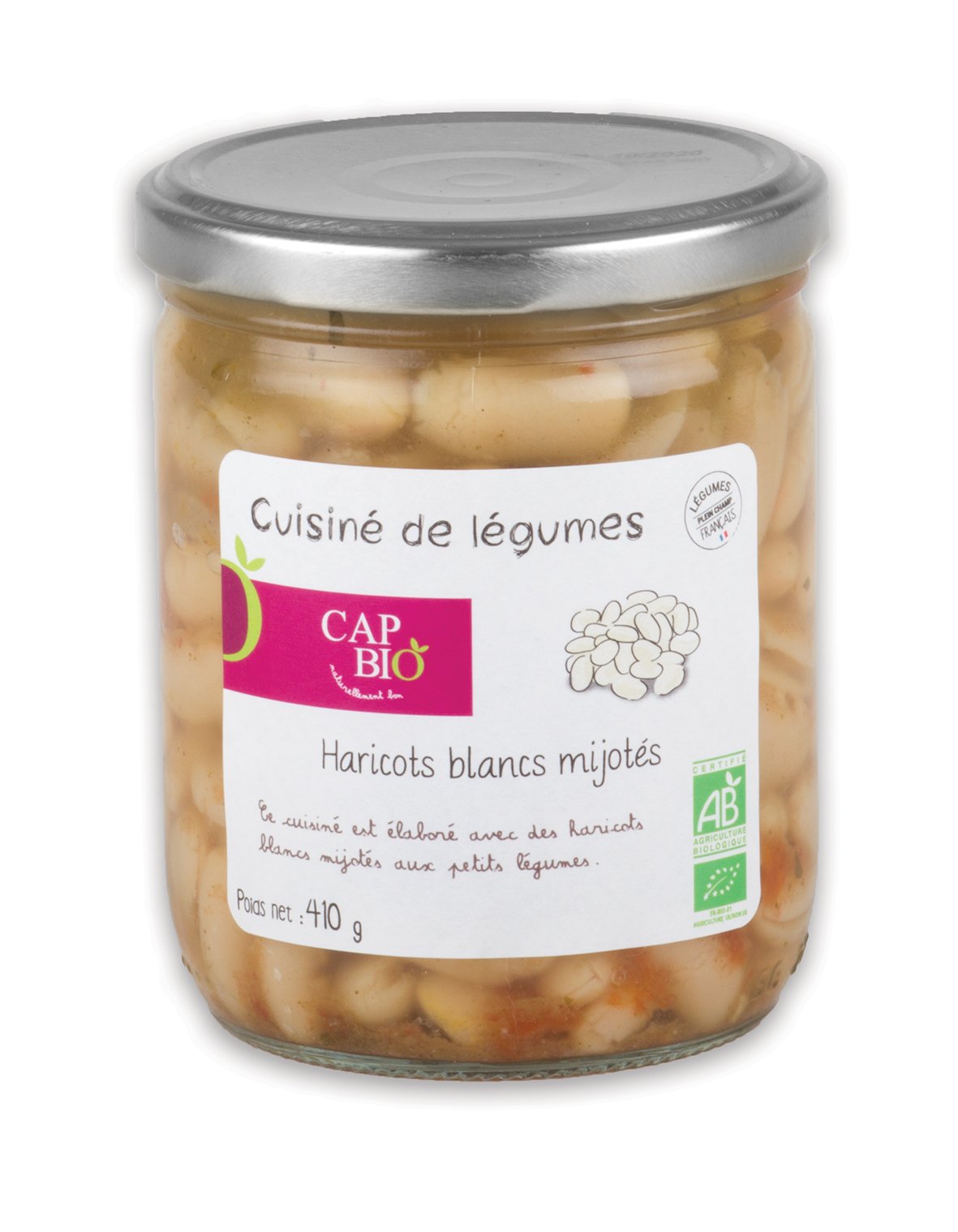 Cap bio -- Haricots Blancs Mijotés bio - 12x460mL