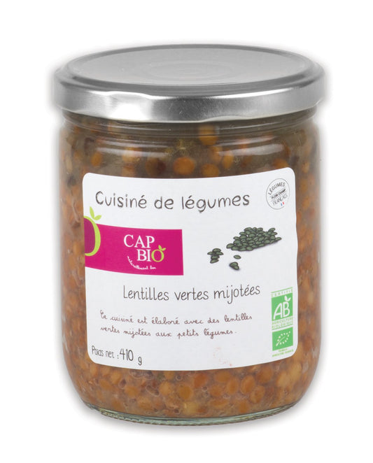 Cap bio -- Lentilles Vertes mijotées - 12x460mL
