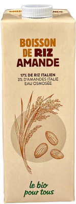 Le Bio Pour Tous -- Boisson de riz amandes origine italie - 1L