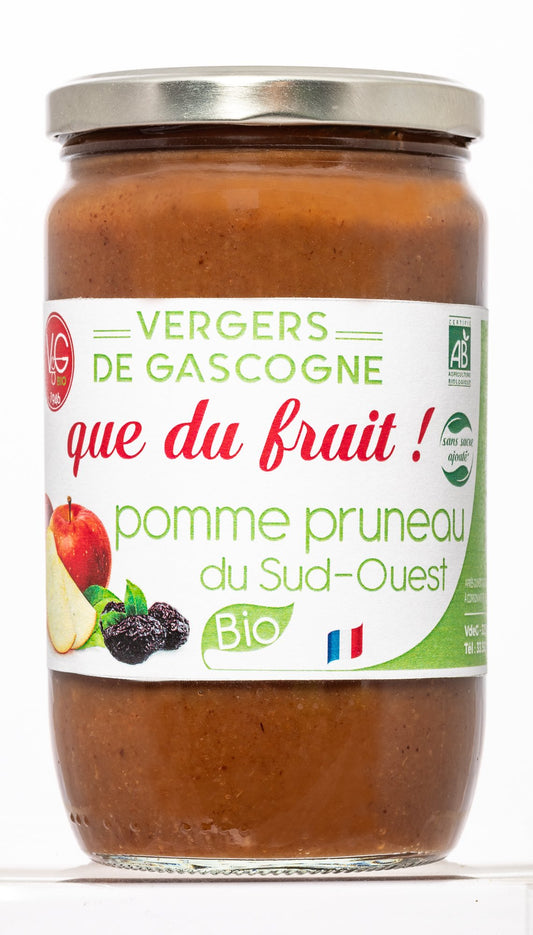 Cap bio -- Purée de pomme pruneaux du sud ouest bio - 6x72cL