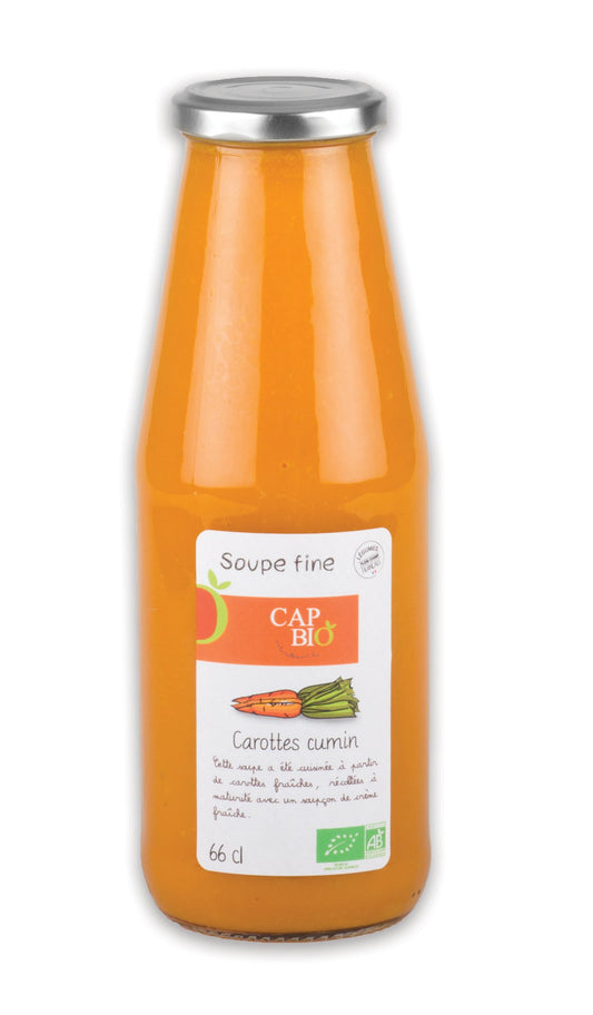 Cap bio -- Soupe Fine Carotte Cumin bio - 6x72cL