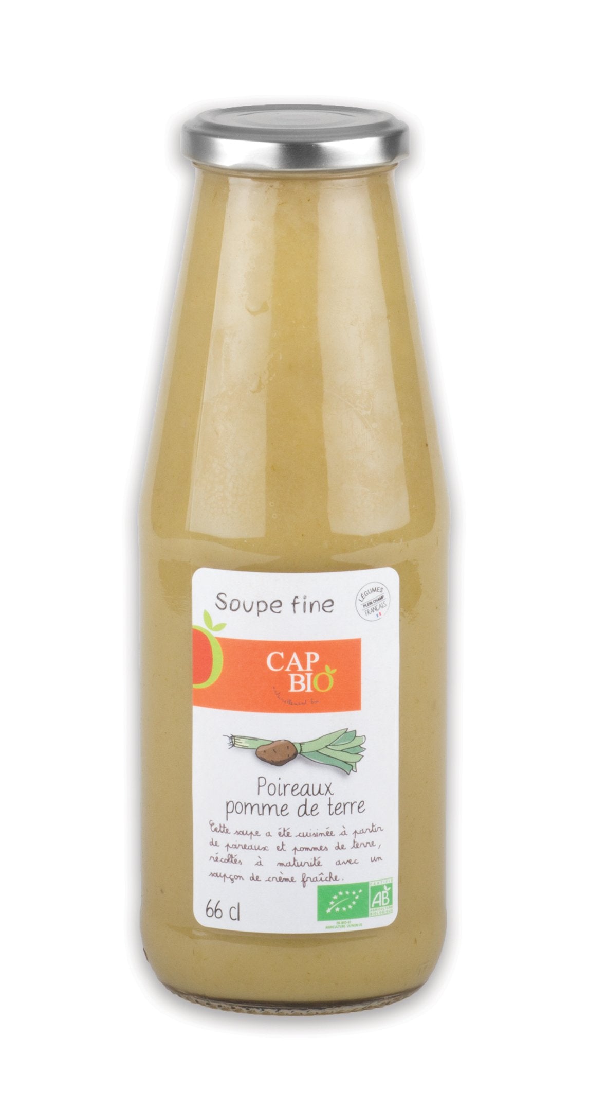 Cap bio -- Soupe fine Poireaux Pommes de Terre bio - 6x72cL