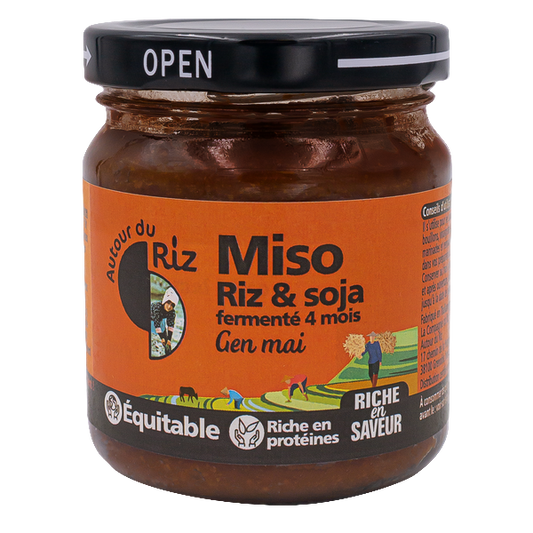 Autour Du Riz -- Miso de riz complet pasteurisé gen mai bio équitable - 200 g