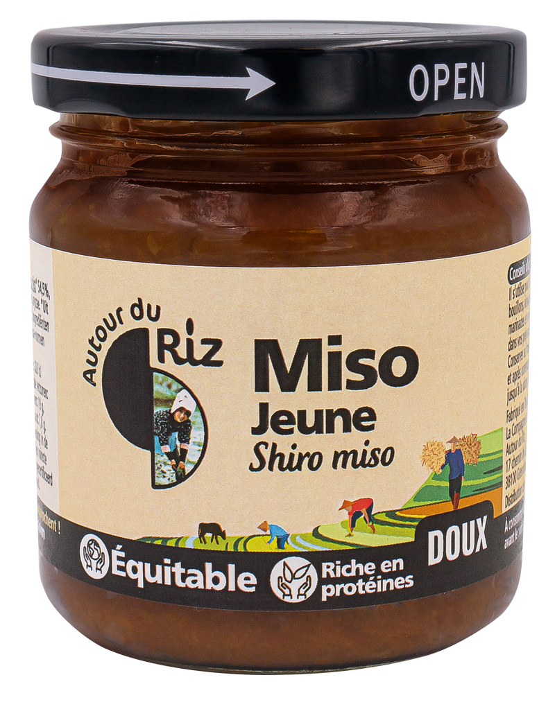 Autour Du Riz -- Miso blanc pasteurisé shiro miso bio équitable - 200 g