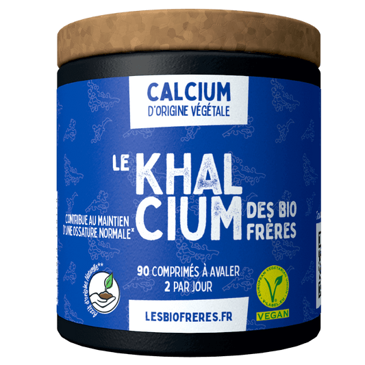 Les Bio Frères -- Khalcium naturel (calcium) anti acidité et articulations - 90 comprimés