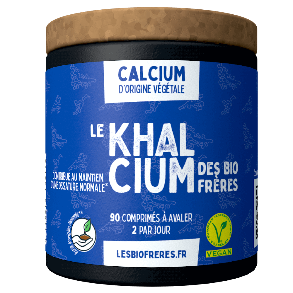 Les Bio Frères -- Khalcium naturel (calcium) anti acidité et articulations - 90 comprimés