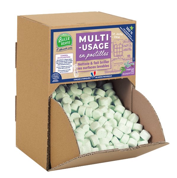 Bulle Verte -- Nettoyant multi-usages en pastille à diluer Vrac - 400 pastilles