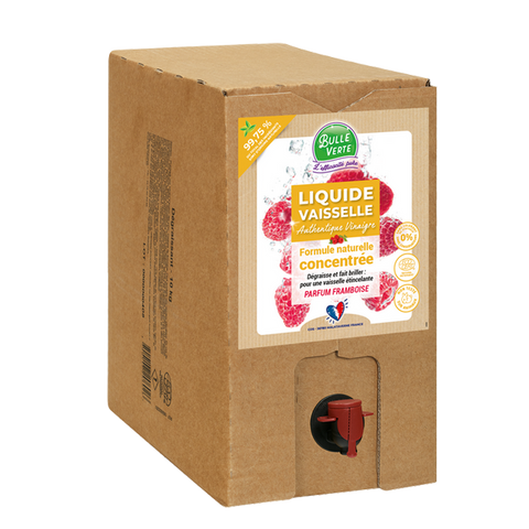 Bulle Verte -- Liquide vaisselle authentique vinaigre framboise Vrac - 10 kg