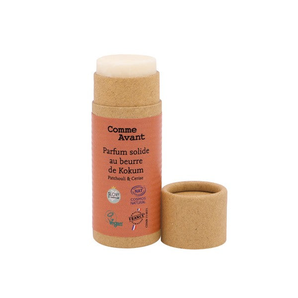 Comme Avant -- Parfum solide au beurre de kokum - patchouli cerise - version 2 - 20 g