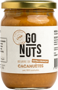 Go Nuts -- Beurre de cacahuètes extra crunchy bio (origine Egypte) - 270 g