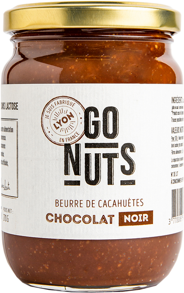Go Nuts -- Beurre de cacahuètes chocolat noir bio - 270 g