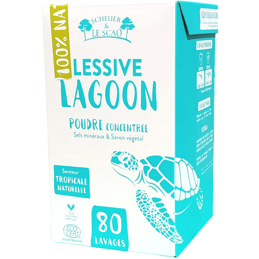 Scheuer & Le Scao -- Lessive poudre lagoon (80 lavages) - 1.7 kg