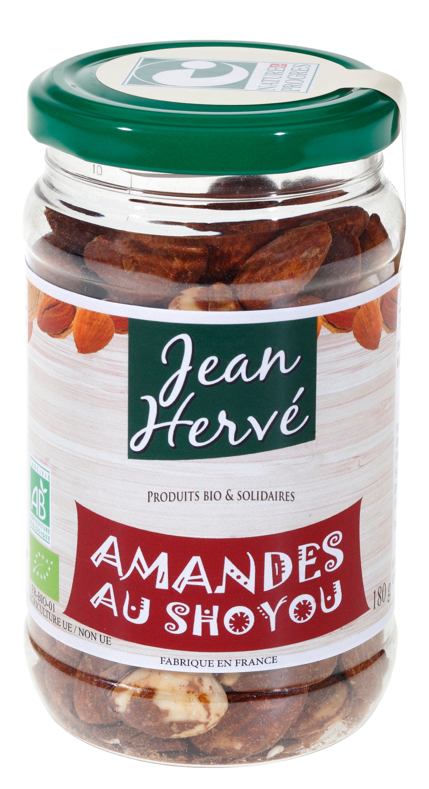 Jean Hervé -- Amandes complètes au shoyou - 180 g x 6