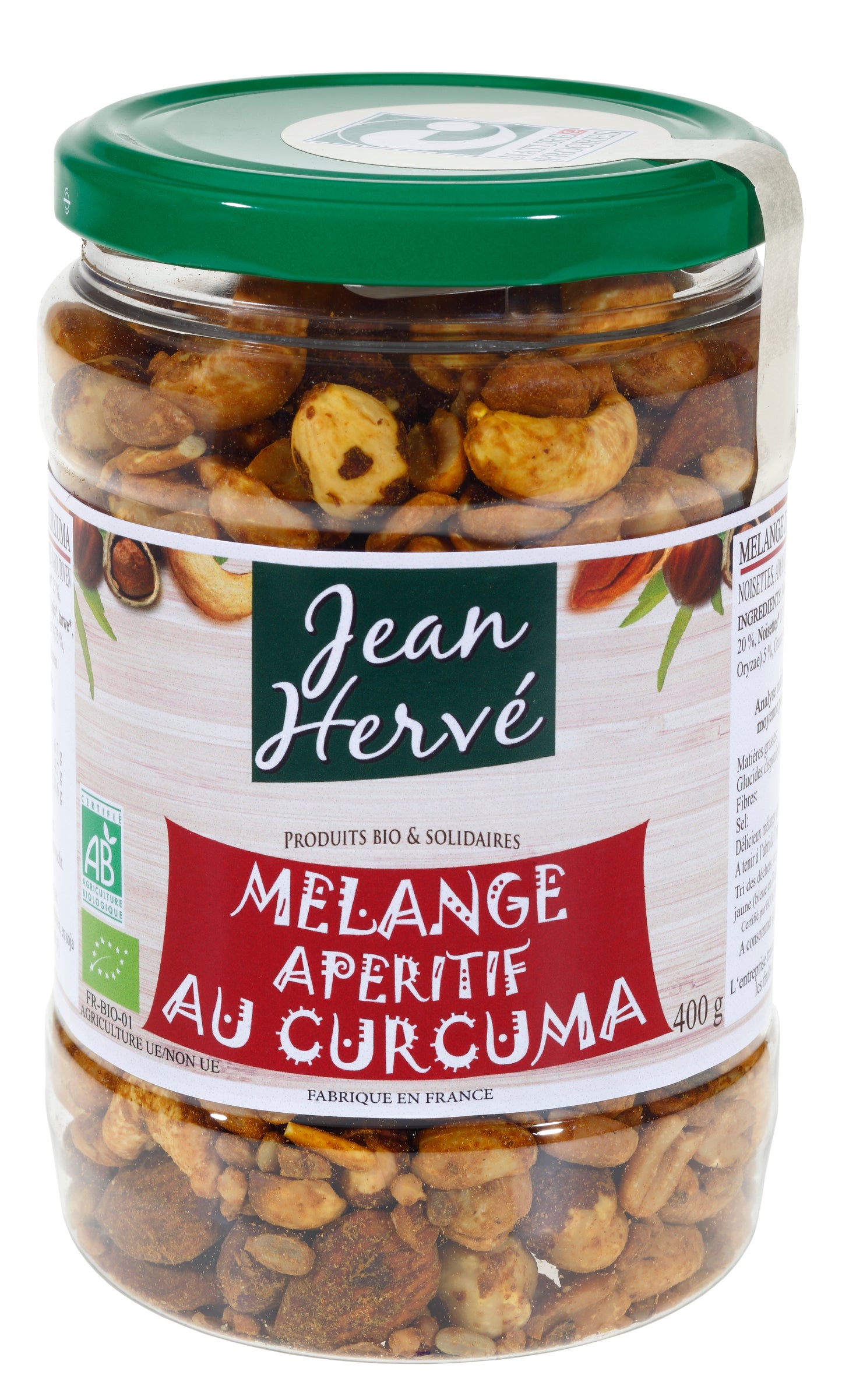 Jean Hervé -- Mélange apéritif au curcuma - 400 g x 6