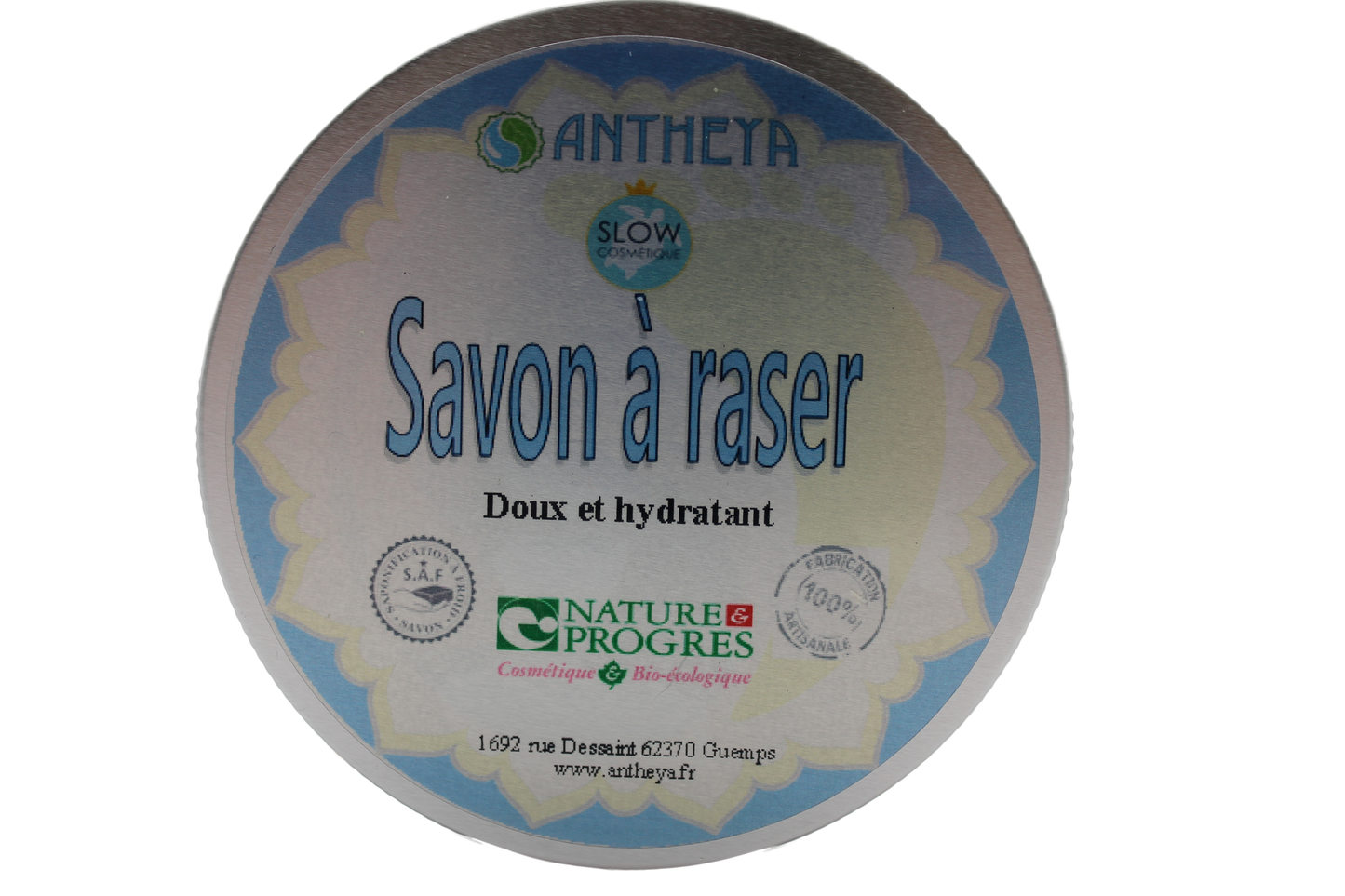 Antheya -- Savon à raser au lait de chèvre (boîte alu sans blaireau) - 90 g