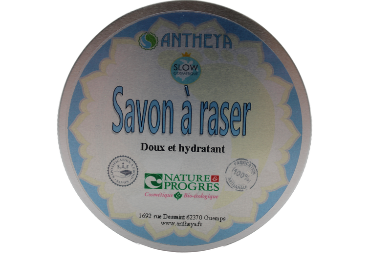 Antheya -- Savon à raser au lait de chèvre (boîte alu sans blaireau) - 90 g