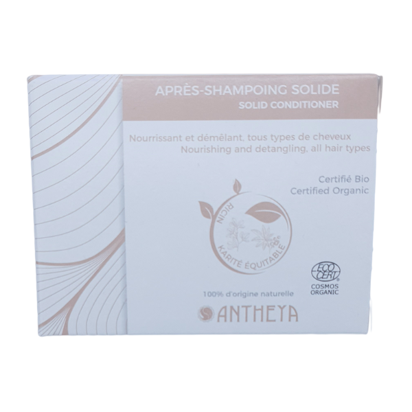 Antheya -- Après-shampoing solide tous types de cheveux - 65 g