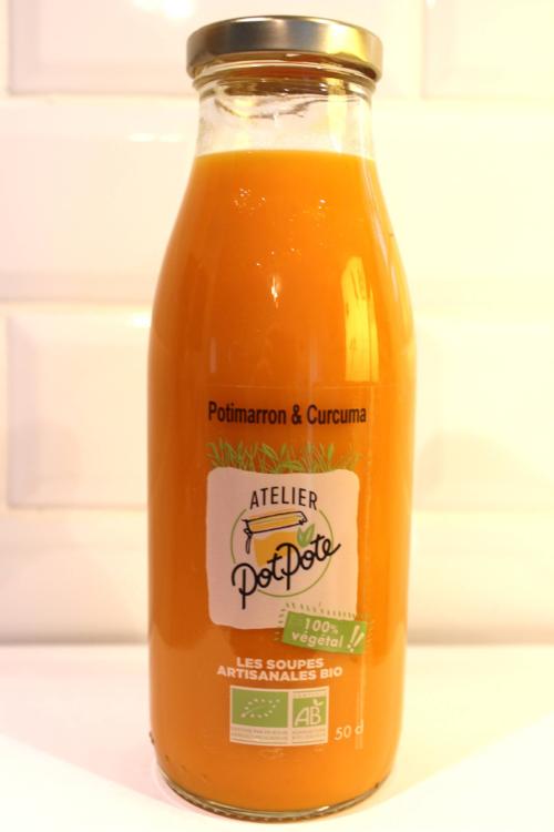 Atelier Potpote -- Soupe bio - potimarron curcuma - 50 cl x 12