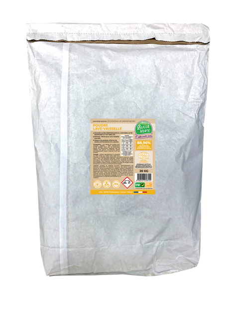 Bulle Verte -- Poudre lave vaisselle classique Vrac - 20 kg