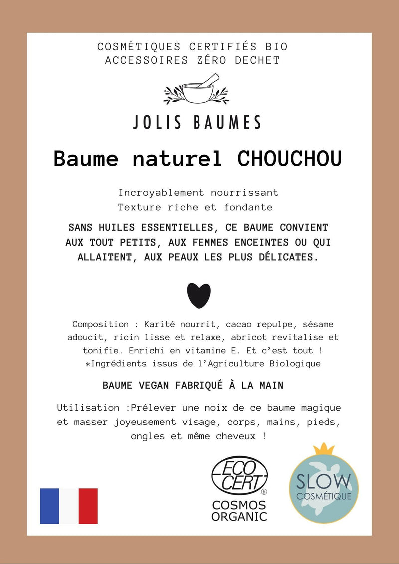 Jolis Baumes -- Baume chouchou bio (corps visage cheveux) - 120 ml