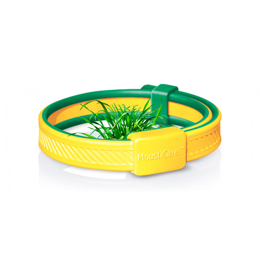 Mousticare -- Bracelet anti-moustiques ajustable jaune - vert