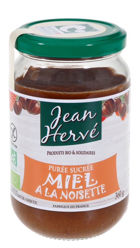 Jean Hervé -- Purée sucrée miel à la noisette - 360 g x 6