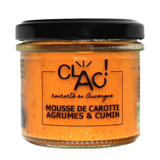 Clac -- Mousse de carotte agrumes cumin bio - 100 g