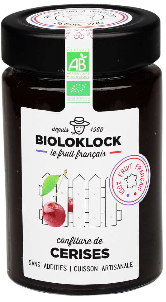 Bioloklock -- Confiture de cerises bio (france) - 230 g x 6