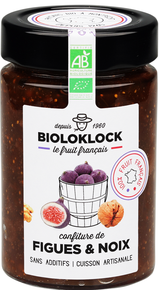 Bioloklock -- Confiture de figues-noix bio (france) - 230 g x 6