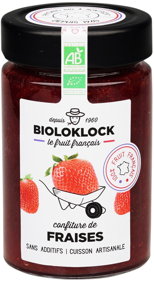 Bioloklock -- Confiture de fraises bio (france) - 230 g x 6