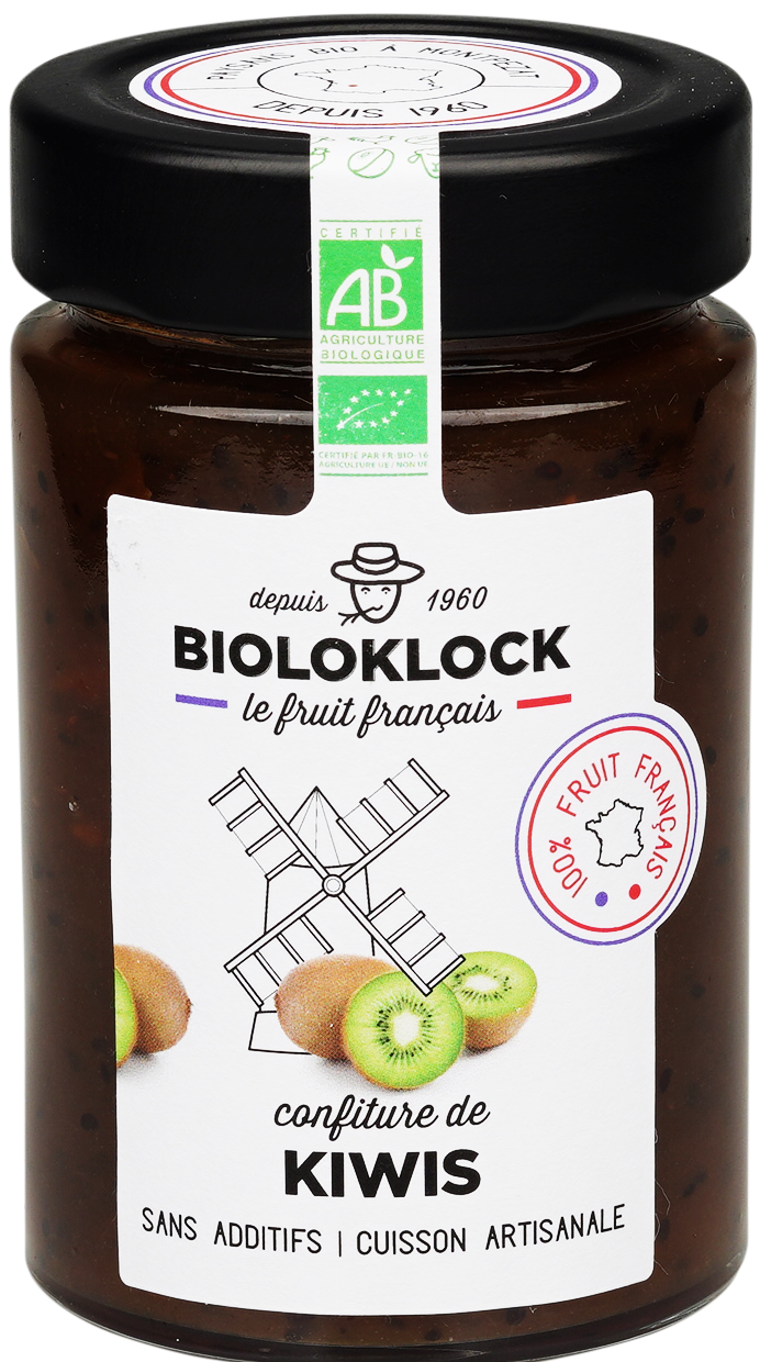 Bioloklock -- Confiture de kiwis bio (france) - 230 g x 6