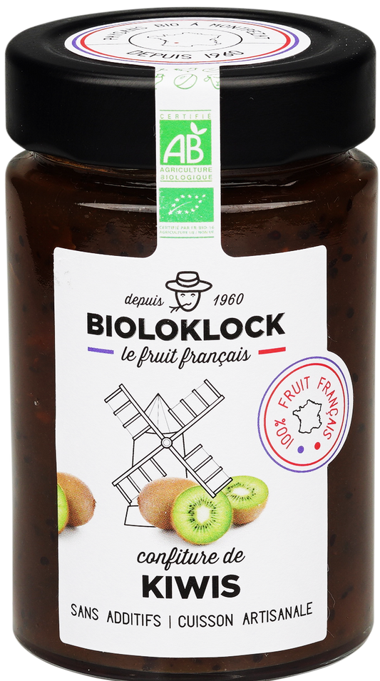 Bioloklock -- Confiture de kiwis bio (france) - 230 g x 6