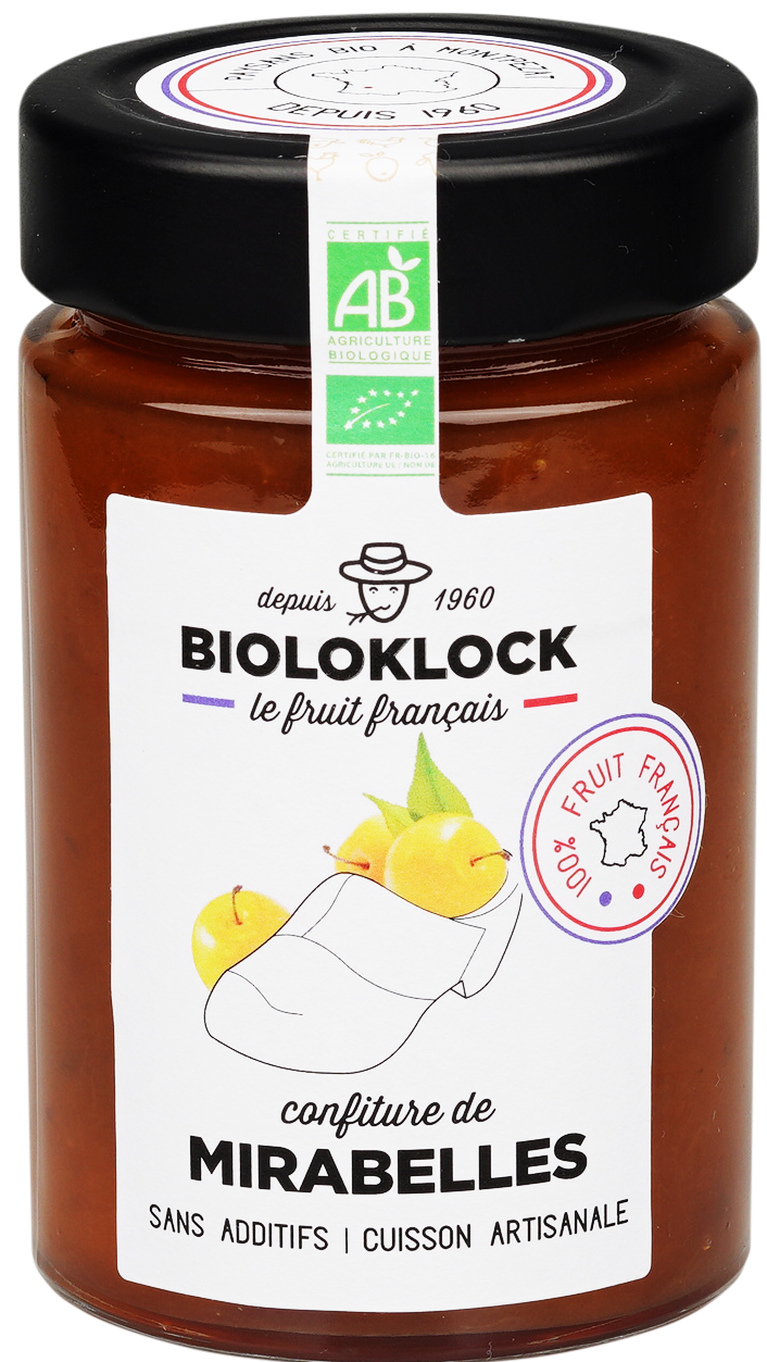 Bioloklock -- Confiture de mirabelles bio (france) - 230 g x 6