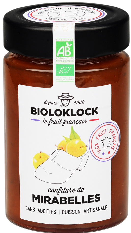 Bioloklock -- Confiture de mirabelles bio (france) - 230 g x 6