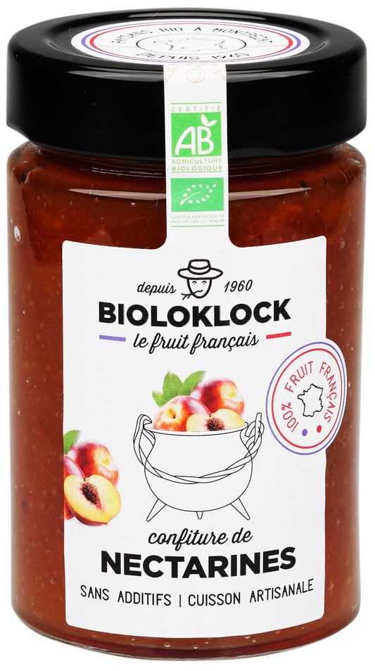Bioloklock -- Confiture de nectarines bio (france) - 230 g x 6