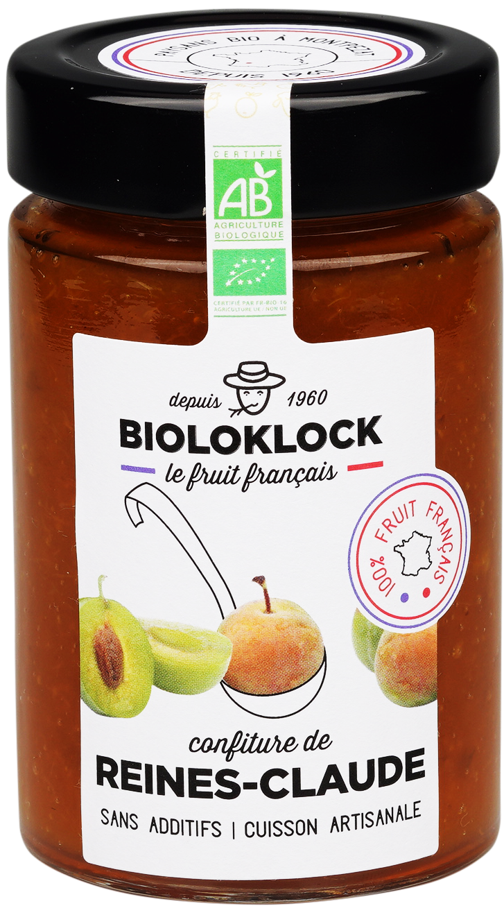 Bioloklock -- Confiture de reines-claudes bio (france) - 230 g x 6