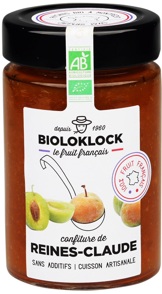 Bioloklock -- Confiture de reines-claudes bio (france) - 230 g x 6