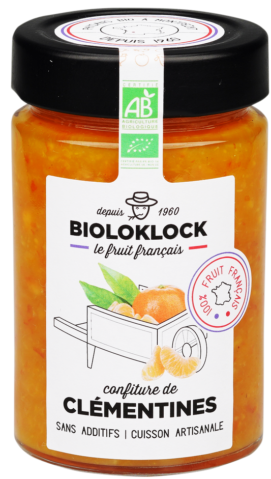 Bioloklock -- Confiture de clémentines bio (france) - 230 g x 6