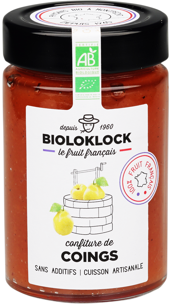 Bioloklock -- Confiture de coings bio (france) - 230 g x 6
